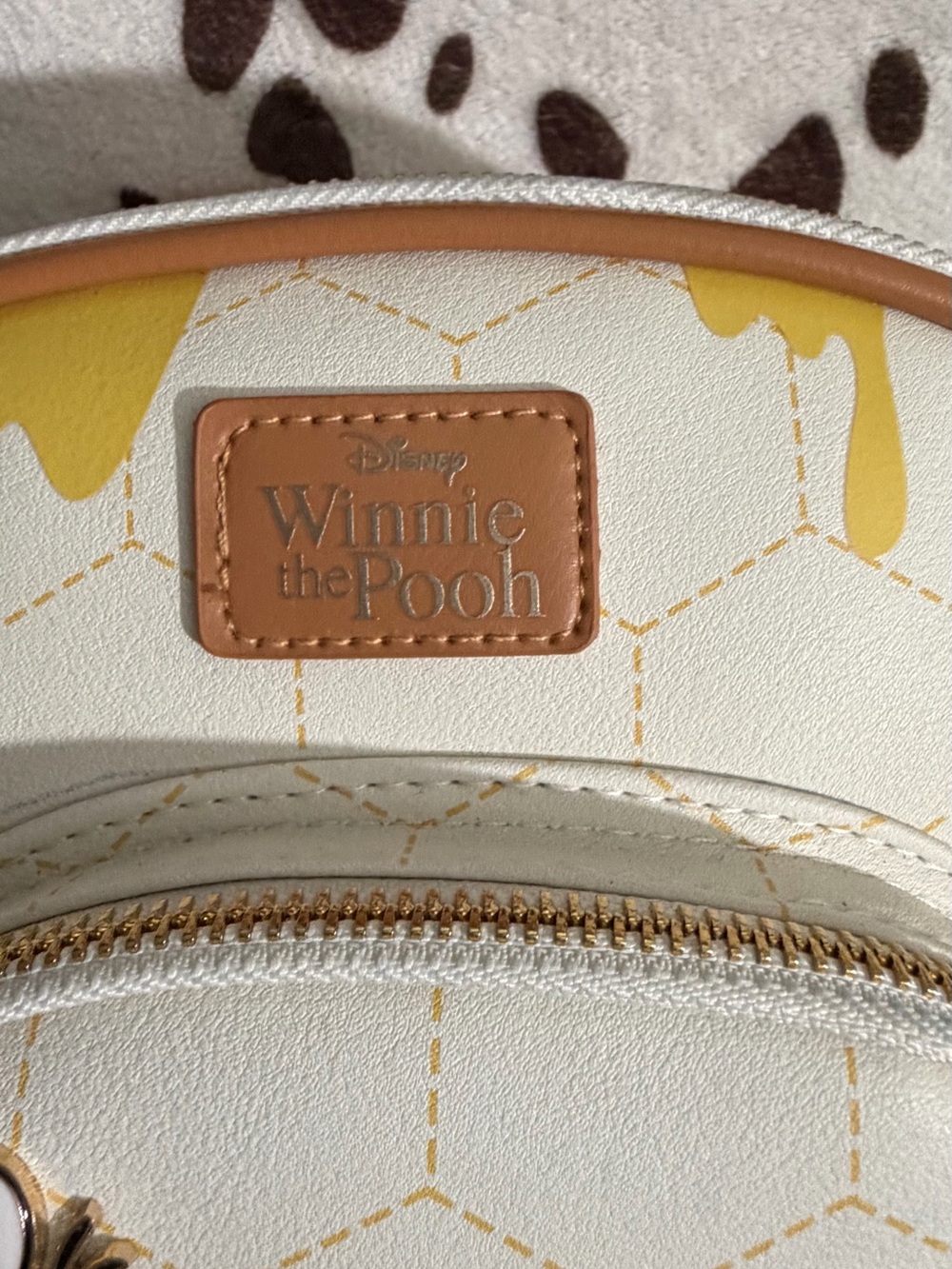 Loungefly Winnie the Pooh Honey Drip Mini Backpack - Yellow, Red, White, Brown - Picture 5 of 6
